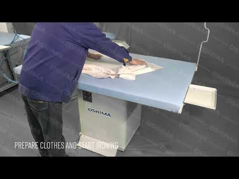 Industrial Ironing Board with Suction  with Built-in Steam Boiler