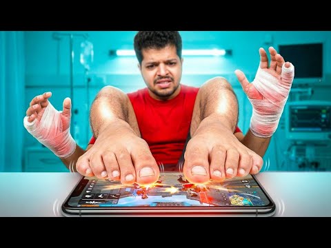 I Played Free Fire Using ONLY My Leg for 7 Days