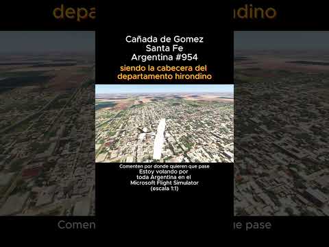Cañada de Gomez, Santa Fe desde el Microsoft Flight Simulator #cañadadegomez #santafe #msfs #joaha45