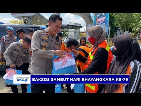 POLRES BERAU SALURKAN BANSOS SAMBUT HARI BHAYANGKARA KE-79