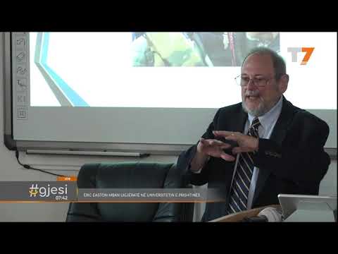 #gjesi: Eric Easton mban ligjëratë në Universitetin e Prishtinës | T7