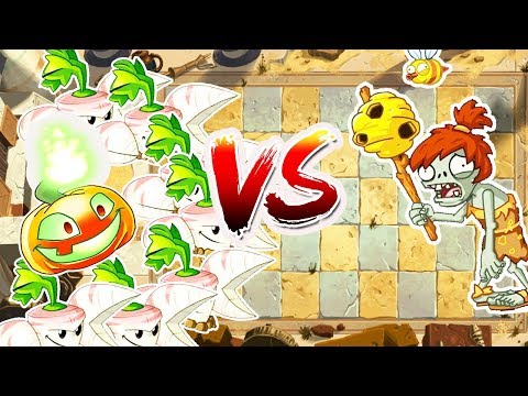 Jack O  Lantern and Parsnip vs Team Zombies - Plants vs Zombies 2 Hack