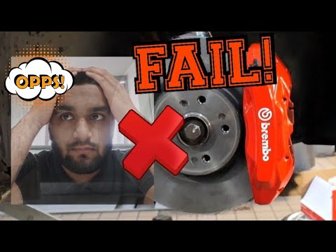 Big Brake Kit Install on my GTI. GONE WRONG!