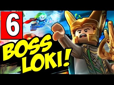 LEGO MARVELS AVENGERS Walkthrough Part 6 BOSS LOKI / SHAKESPEARE IN THE PARK