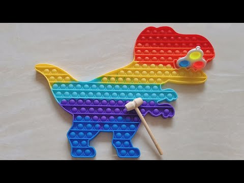 Biggest Dinosaur Pop It - Satisfying & Relaxing Fidget ASMR