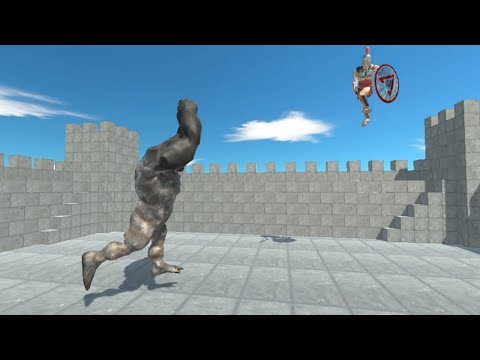 NEW UNIT SPARTAN WARRIOR in Brick Castle vs ALL UNITS Animal Revolt Battle Simulator