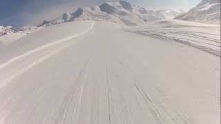 preview picture of video 'GoPro HD Hero 2 - Lech: Voralberg: Austria - 70 mph (119kph) skiing'
