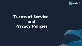 Terms of Service and Privacy Policy