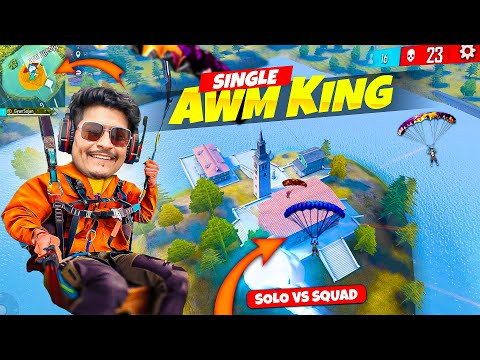 Single AWM King is Back for Jealous People Solo vs Squad Op Gameplay 23Kills - Free Fire Max