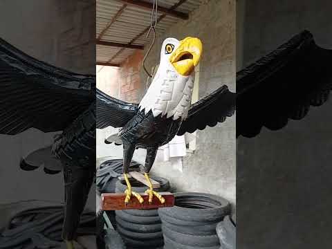 mais um trabalho concluído uma águia de pneus ilha grande do Piauí