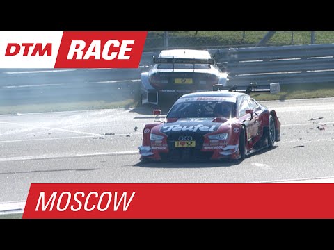 Vietoris and Molina Crash After Race 1 Start - DTM Moscow 2015