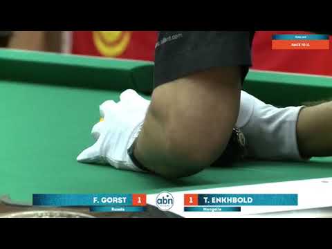 Final Gorst Fedor v Temuujin Enkhbold World Juniors 9-ball Championship 2017 U19