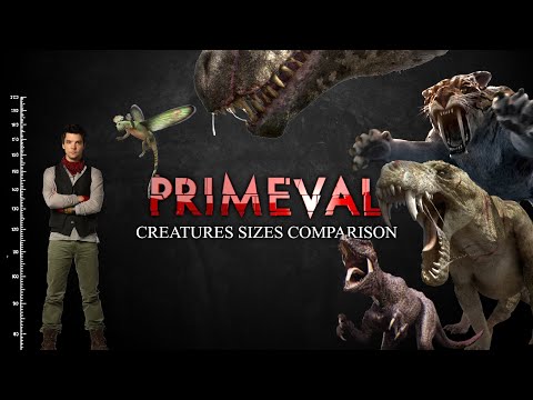 Primeval : Creatures Sizes Comparison