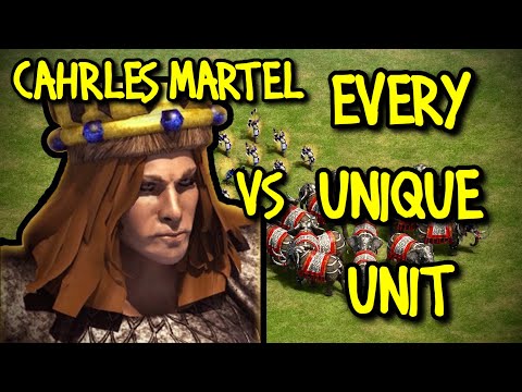CHARLES MARTEL vs EVERY UNIQUE UNIT | AoE II: Definitive Edition