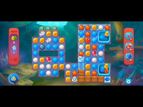 Fishdom Hard Level 10652 (with ingame lightning booster) @choraelmin