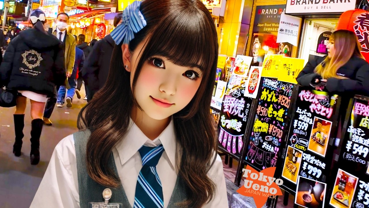 Tokyo Ueno 🐶 Welcome 💖 4K Non-stop 1 hour