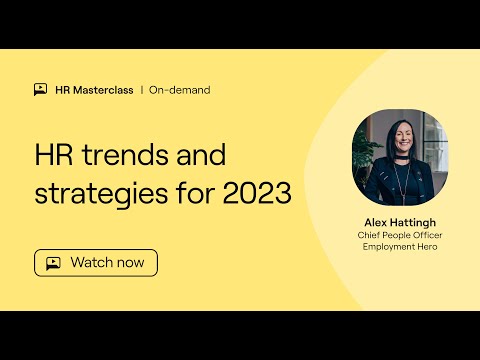 HR Masterclass | HR trends and strategies for 2023