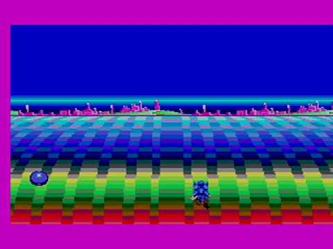 Palette & scroll raster effect test Sega Master Sytem