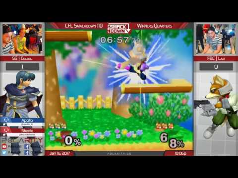 CFL Smackdown 110 Melee - SS Colbol (Marth, Fox) vs FBC Lad (Fox) - Winners R4