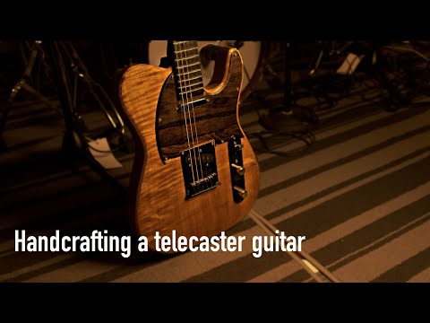 Handcrafting a telecaster with hand tools and DIY machines at home!