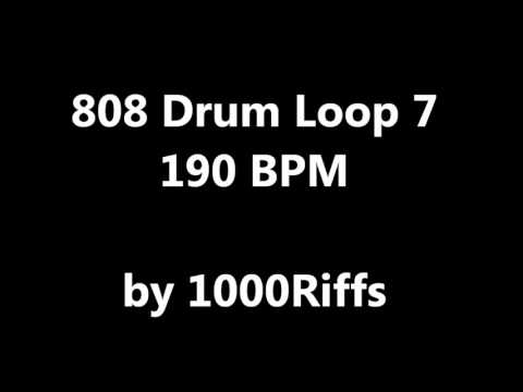 808 Drum Loop # 7 : 190 BPM - Beats Per Minute