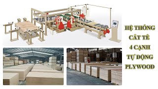 Hệ thống cắt tề 4 cạnh đưa về kích thước 1220x2440 | cắt ván plywood |  Woodmaster