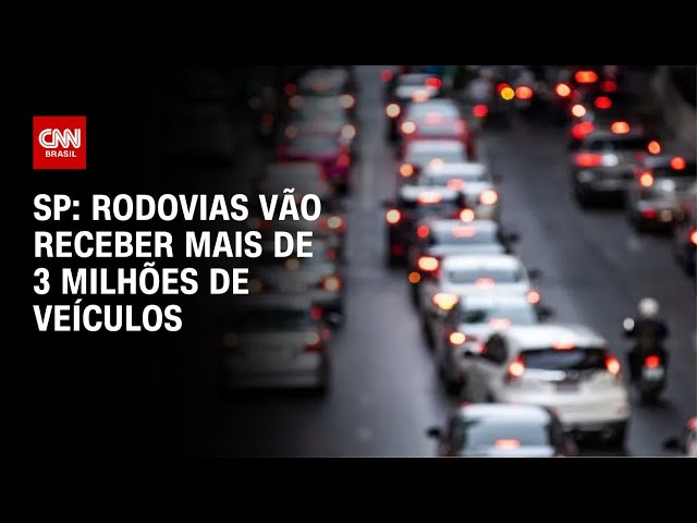 SP: Rodovias vão receber mais de 3 milhões de veículos | CNN PRIME TIME