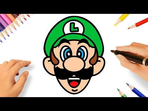 HOW TO DRAW LUIGI | MARIO BROS