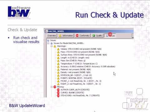 UpdateWizard - B&W Software - Developed in collaboration with BRAUN GmbH (Procter & Gamble)
