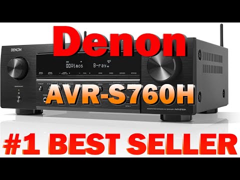 Denon AVR-S760H 7.2 Ch AVR - 75 W/Ch (2021 Model), Advanced 8K (B09HY24XVW)