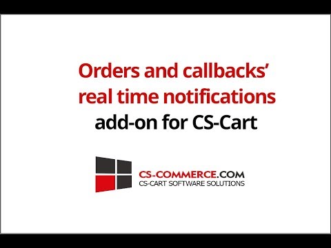 Orders and callbacks’ real time notifications