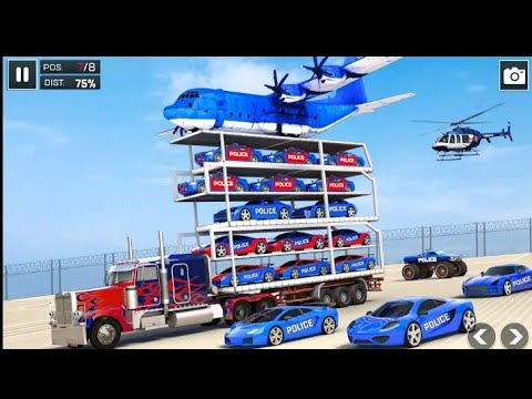 Us police car transport #1 sumaliter android game best sports car transport