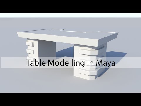 Maya Modelling Simple Sci Fi Table Modelling Tutorial in Autodesk Maya 2017 Maya Prop Modelling