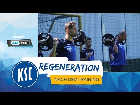 KSC-Trainingsregenaration mit AM-SPORT