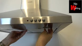 How to Replace Light Bulb on Bosch Extractor Chimney Cooker Hood DWP64CC50M - Beginners guide