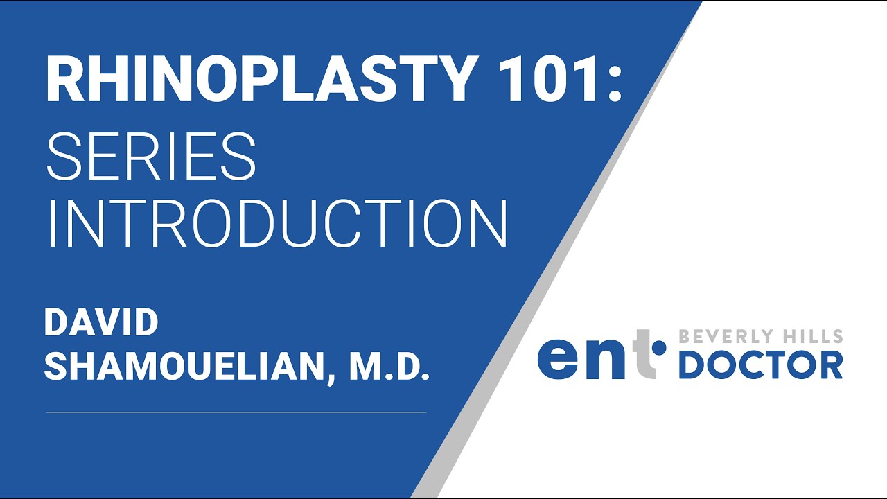 Rhinoplasty 101: Series Introduction by Dr. David Shamouelian - Beverly Hills ENT Doctor