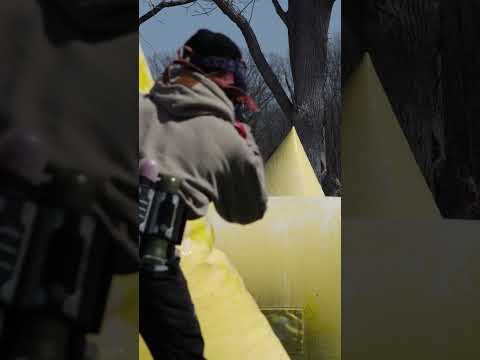 Slow Mo Paintball Action!