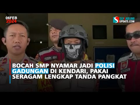 Bocah SMP Nyamar jadi Polisi Gadungan di Kendari, Pakai Seragam Lengkap Tanda Pangkat