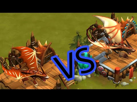 Titan Mode Triple Stryke VS Triple Stryke - Dragons:Rise of Berk
