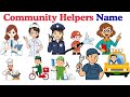 Community Helpers Name In English Learn Professions Jobs Educational Video For Kids Toddlers
