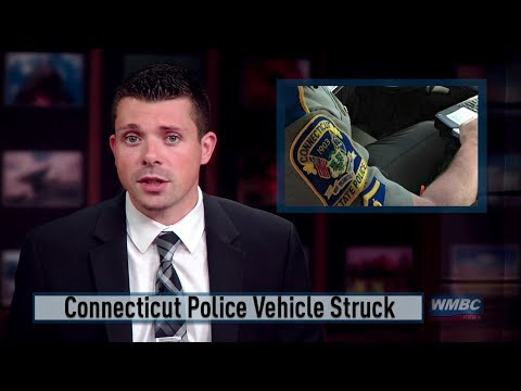 CT Police Vehicle Struck