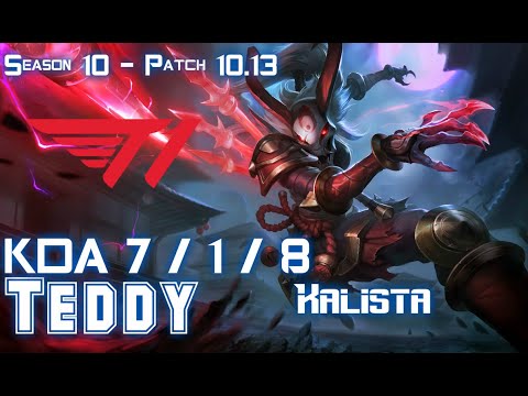 T1 Teddy KALISTA vs KAI'SA ADC - Patch 10.13 KR Ranked