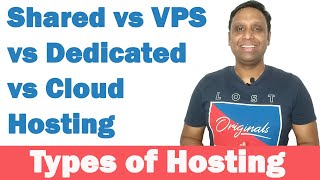 Shared vs VPS vs Dedicated vs Cloud Hosting | Types of Hosting