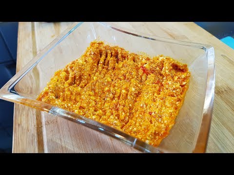 Domaća URNEBES salata -  Ajvar i ljuta paprika recept 🌶️