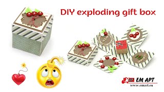 DIY exploding gift box