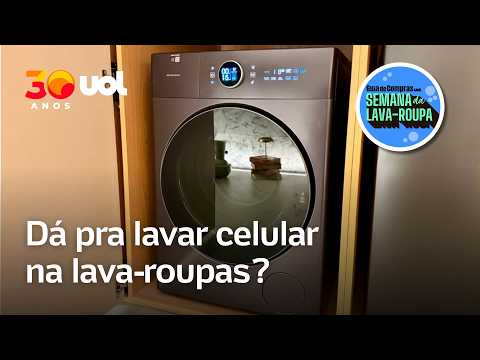 ‘Lavamos’ um iPhone com ozônio nesta máquina de lavar roupa