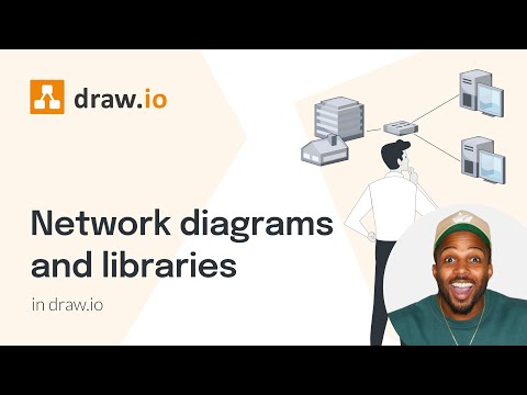 Network diagrams and libraries in draw.io