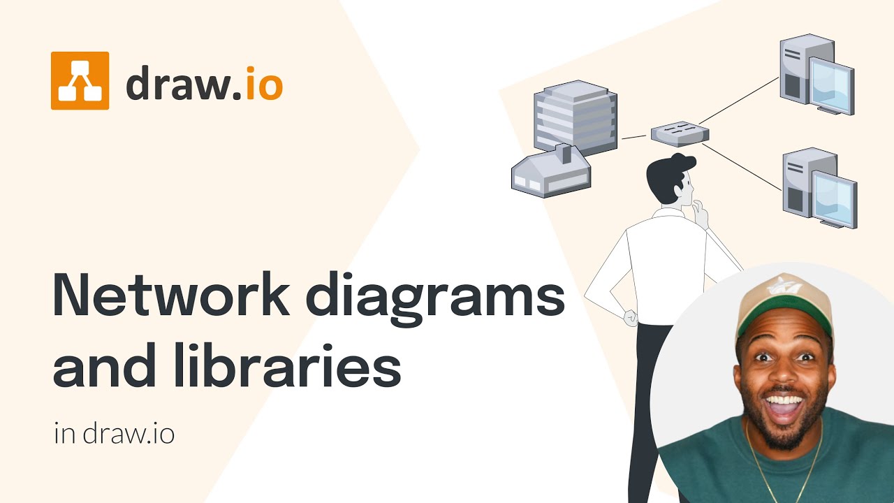 Network diagrams and libraries in draw.io