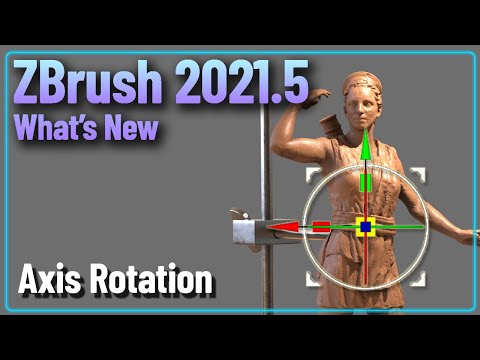 068 ZBrush 2021.5 - Axis Rotation - Lock Your Navigation and Assign Hotkeys to Asset Rotation!