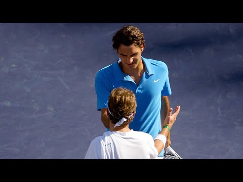 Roger Federer vs Mardy Fish 2008 Indian Wells SF Highlights